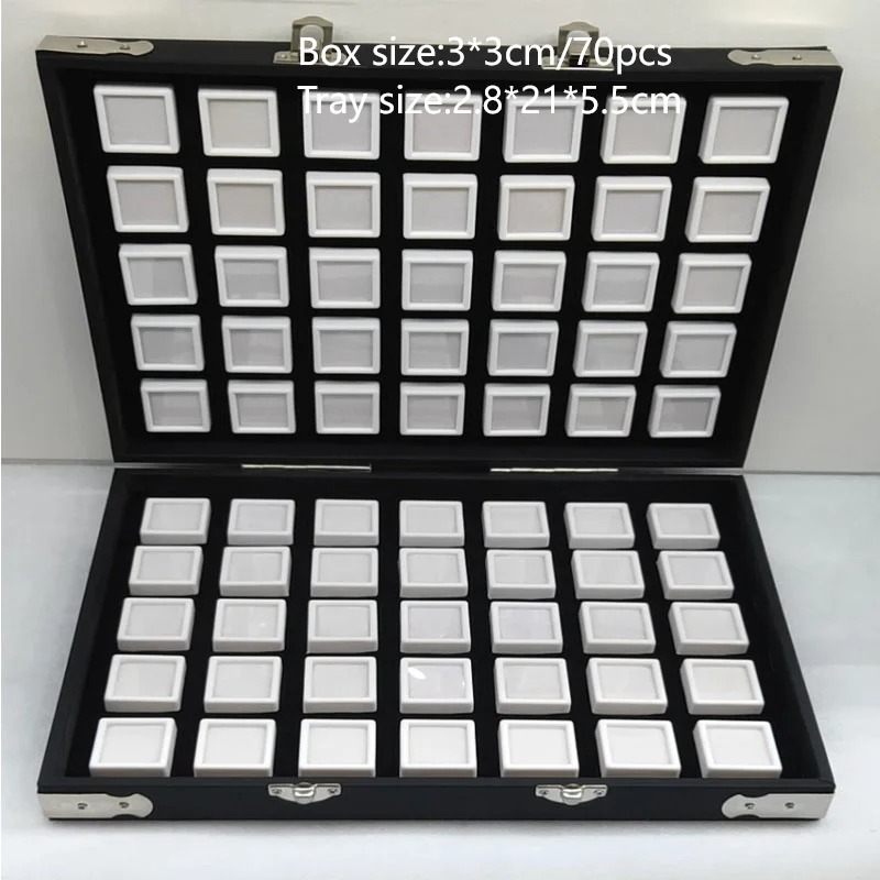 Ruif Jewelry Premium Jewelry Display Box with Clear Acrylic Tray Stylish for Loose Diamonds and Gemstones Ruif Jewelry Premium Jewelry Display Box with Clear Acrylic Tray Stylish for Loose Diamonds and Gemstones