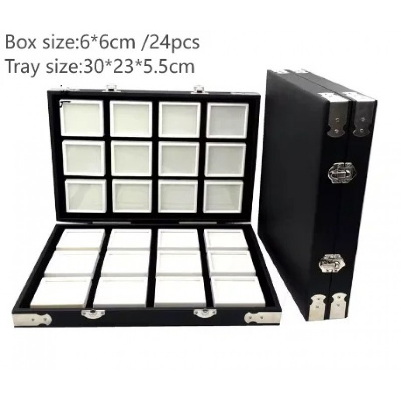 Ruif Jewelry Premium Jewelry Display Box with Clear Acrylic Tray Stylish for Loose Diamonds and Gemstones Ruif Jewelry Premium Jewelry Display Box with Clear Acrylic Tray Stylish for Loose Diamonds and Gemstones