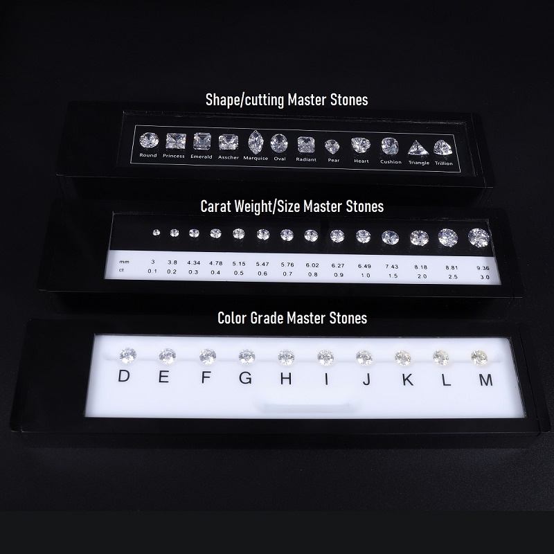 Ruif High Quality Diamond Dealer Tools Contrast Loose Gemstone Master Stone Sets Shape Carat Weight and Color Grade Ruif High Quality Diamond Dealer Tools Contrast Loose Gemstone Master Stone Sets Shape Carat Weight and Color Grade