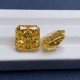  RUIF Jewelry Radiant Cut Golden Yellow Color Crushed Ice Cutting Cubic Zirconia Stone High Carbon Diamond Loose CZ for Jewelry Making