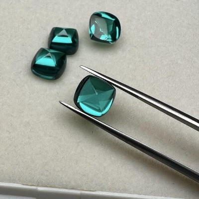 Ruif Jewelry New Fashion Paraiba Color Lab Grown Sapphire Sugar Loaf Loose Gemstone for Jewelry Making