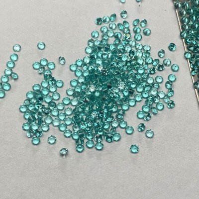 Ruif Jewelry Small Sizes 0.8-4.0mm Round Shape Lab Grown Paraiba Loose Gemstone for Jewelry Making
