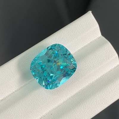Ruif Jewelry New Fashion Elongated Cushion Lab Grown Paraiba Sapphire Loose Gemstone for Diy Jewelry Making