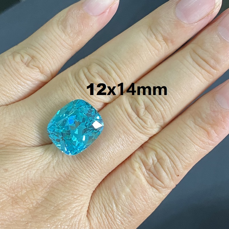 Ruif Jewelry New Fashion Elongated Cushion Lab Grown Paraiba Sapphire Loose Gemstone for Diy Jewelry Making Ruif Jewelry New Fashion Elongated Cushion Lab Grown Paraiba Sapphire Loose Gemstone for Diy Jewelry Making