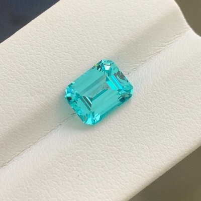 Ruif Jewelry New Popular Emerald Cut Lab Grown Paraiba Sapphire Semi-precious Gemstone for Jewelry Making