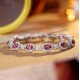 Ruif Jewelry Classic Design S925 Silver 11.185ct Natural Garnet Oval Shape Bracelet Gemstone Jewelry Ruif Jewelry Classic Design S925 Silver 11.185ct Natural Garnet Oval Shape Bracelet Gemstone Jewelry