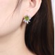 Ruif Jewelry Classic Design S925 Silver 6.44ct Natural Garnet/5.72ct Natural Peridot Earrings Gemstone Jewelry Ruif Jewelry Classic Design S925 Silver 6.44ct Natural Garnet/5.72ct Natural Peridot Earrings Gemstone Jewelry