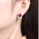 Ruif Jewelry Classic Design S925 Silver 6.44ct Natural Garnet/5.72ct Natural Peridot Earrings Gemstone Jewelry Ruif Jewelry Classic Design S925 Silver 6.44ct Natural Garnet/5.72ct Natural Peridot Earrings Gemstone Jewelry