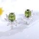 Ruif Jewelry Classic Design S925 Silver 6.44ct Natural Garnet/5.72ct Natural Peridot Earrings Gemstone Jewelry Ruif Jewelry Classic Design S925 Silver 6.44ct Natural Garnet/5.72ct Natural Peridot Earrings Gemstone Jewelry