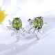Ruif Jewelry Classic Design S925 Silver 6.44ct Natural Garnet/5.72ct Natural Peridot Earrings Gemstone Jewelry Ruif Jewelry Classic Design S925 Silver 6.44ct Natural Garnet/5.72ct Natural Peridot Earrings Gemstone Jewelry
