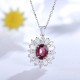 Ruif Jewelry Classic Design S925 Silver 1.84ct Natural Garnet Necklace Gemstone Jewelry Ruif Jewelry Classic Design S925 Silver 1.84ct Natural Garnet Necklace Gemstone Jewelry