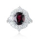 Ruif Jewelry Classic Design S925 Silver 3.28ct Natural Garnet Ring Gemstone Jewelry Ruif Jewelry Classic Design S925 Silver 3.28ct Natural Garnet Ring Gemstone Jewelry
