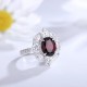 Ruif Jewelry Classic Design S925 Silver 3.28ct Natural Garnet Ring Gemstone Jewelry Ruif Jewelry Classic Design S925 Silver 3.28ct Natural Garnet Ring Gemstone Jewelry