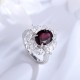 Ruif Jewelry Classic Design S925 Silver 3.28ct Natural Garnet Ring Gemstone Jewelry Ruif Jewelry Classic Design S925 Silver 3.28ct Natural Garnet Ring Gemstone Jewelry