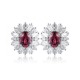 Ruif Jewelry Classic Design S925 Silver 2.05ct Natural Garnet Earrings Gemstone Jewelry