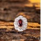 Ruif Jewelry Classic Design S925 Silver 3.81ct Natural Garnet Ring Gemstone Jewelry Ruif Jewelry Classic Design S925 Silver 3.81ct Natural Garnet Ring Gemstone Jewelry