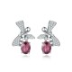 Ruif Jewelry Classic Design S925 Silver 2.5ct Natural Garnet/2.61ct Natural Peridot Earrings Gemstone Jewelry Ruif Jewelry Classic Design S925 Silver 2.5ct Natural Garnet/2.61ct Natural Peridot Earrings Gemstone Jewelry