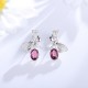 Ruif Jewelry Classic Design S925 Silver 2.5ct Natural Garnet/2.61ct Natural Peridot Earrings Gemstone Jewelry Ruif Jewelry Classic Design S925 Silver 2.5ct Natural Garnet/2.61ct Natural Peridot Earrings Gemstone Jewelry