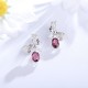 Ruif Jewelry Classic Design S925 Silver 2.5ct Natural Garnet/2.61ct Natural Peridot Earrings Gemstone Jewelry Ruif Jewelry Classic Design S925 Silver 2.5ct Natural Garnet/2.61ct Natural Peridot Earrings Gemstone Jewelry
