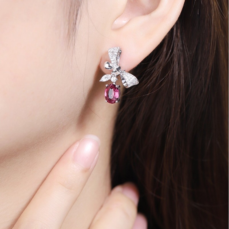 Ruif Jewelry Classic Design S925 Silver 2.5ct Natural Garnet/2.61ct Natural Peridot Earrings Gemstone Jewelry Ruif Jewelry Classic Design S925 Silver 2.5ct Natural Garnet/2.61ct Natural Peridot Earrings Gemstone Jewelry