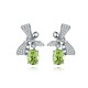 Ruif Jewelry Classic Design S925 Silver 2.5ct Natural Garnet/2.61ct Natural Peridot Earrings Gemstone Jewelry Ruif Jewelry Classic Design S925 Silver 2.5ct Natural Garnet/2.61ct Natural Peridot Earrings Gemstone Jewelry