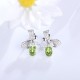 Ruif Jewelry Classic Design S925 Silver 2.5ct Natural Garnet/2.61ct Natural Peridot Earrings Gemstone Jewelry Ruif Jewelry Classic Design S925 Silver 2.5ct Natural Garnet/2.61ct Natural Peridot Earrings Gemstone Jewelry