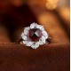 Ruif Jewelry Classic Design S925 Silver 3.32ct Natural Garnet Ring Gemstone Jewelry Ruif Jewelry Classic Design S925 Silver 3.32ct Natural Garnet Ring Gemstone Jewelry
