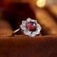Ruif Jewelry Classic Design S925 Silver 3.32ct Natural Garnet Ring Gemstone Jewelry Ruif Jewelry Classic Design S925 Silver 3.32ct Natural Garnet Ring Gemstone Jewelry