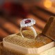 Ruif Jewelry Classic Design S925 Silver 1.345ct Natural Garnet Ring Gemstone Jewelry Ruif Jewelry Classic Design S925 Silver 1.345ct Natural Garnet Ring Gemstone Jewelry