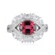 Ruif Jewelry Classic Design S925 Silver 2.56ct Natural Garnet Ring Gemstone Jewelry Ruif Jewelry Classic Design S925 Silver 2.56ct Natural Garnet Ring Gemstone Jewelry