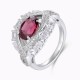 Ruif Jewelry Classic Design S925 Silver 2.56ct Natural Garnet Ring Gemstone Jewelry Ruif Jewelry Classic Design S925 Silver 2.56ct Natural Garnet Ring Gemstone Jewelry