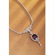 Ruif Jewelry Classic Design S925 Silver 20.35ct Natural Garnet Necklace Gemstone Jewelry Ruif Jewelry Classic Design S925 Silver 20.35ct Natural Garnet Necklace Gemstone Jewelry