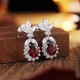 Ruif Jewelry Classic Design S925 Silver 7.71ct Natural Garnet Earrings Gemstone Jewelry Ruif Jewelry Classic Design S925 Silver 7.71ct Natural Garnet Earrings Gemstone Jewelry