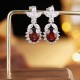 Ruif Jewelry Classic Design S925 Silver 7.71ct Natural Garnet Earrings Gemstone Jewelry Ruif Jewelry Classic Design S925 Silver 7.71ct Natural Garnet Earrings Gemstone Jewelry
