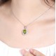 Ruif Jewelry Classic Design S925 Silver 2.735ct/3.56ct/1.34ct Natural Peridot Earrings/Necklace/Ring Gemstone Jewelry
