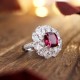 Ruif Jewelry Classic Design S925 Silver 4.75ct Natural Garnet Ring Gemstone Jewelry Ruif Jewelry Classic Design S925 Silver 4.75ct Natural Garnet Ring Gemstone Jewelry