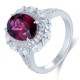 Ruif Jewelry Classic Design S925 Silver 3.26ct Natural Garnet Ring Gemstone Jewelry Ruif Jewelry Classic Design S925 Silver 3.26ct Natural Garnet Ring Gemstone Jewelry