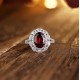 Ruif Jewelry Classic Design S925 Silver 3.26ct Natural Garnet Ring Gemstone Jewelry Ruif Jewelry Classic Design S925 Silver 3.26ct Natural Garnet Ring Gemstone Jewelry