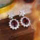 Ruif Jewelry Classic Design S925 Silver 9.3ct Natural Garnet Earrings Gemstone Jewelry Ruif Jewelry Classic Design S925 Silver 9.3ct Natural Garnet Earrings Gemstone Jewelry