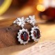 Ruif Jewelry Classic Design S925 Silver 9.3ct Natural Garnet Earrings Gemstone Jewelry Ruif Jewelry Classic Design S925 Silver 9.3ct Natural Garnet Earrings Gemstone Jewelry