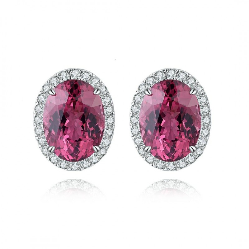 Ruif Jewelry Classic Design S925 Silver 2.295ct/2.85ct Natural Garnet Earrings/Necklace Gemstone Jewelry Ruif Jewelry Classic Design S925 Silver 2.295ct/2.85ct Natural Garnet Earrings/Necklace Gemstone Jewelry