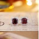 Ruif Jewelry Classic Design S925 Silver 6.22ct Natural Garnet Earrings Gemstone Jewelry Ruif Jewelry Classic Design S925 Silver 6.22ct Natural Garnet Earrings Gemstone Jewelry