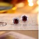 Ruif Jewelry Classic Design S925 Silver 6.22ct Natural Garnet Earrings Gemstone Jewelry Ruif Jewelry Classic Design S925 Silver 6.22ct Natural Garnet Earrings Gemstone Jewelry