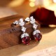 Ruif Jewelry Classic Design S925 Silver 7.9ct Natural Garnet Earrings Gemstone Jewelry Ruif Jewelry Classic Design S925 Silver 7.9ct Natural Garnet Earrings Gemstone Jewelry