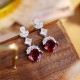 Ruif Jewelry Classic Design S925 Silver 7.9ct Natural Garnet Earrings Gemstone Jewelry Ruif Jewelry Classic Design S925 Silver 7.9ct Natural Garnet Earrings Gemstone Jewelry