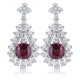 Ruif Jewelry Classic Design S925 Silver 5.57ct Natural Garnet Earrings Gemstone Jewelry Ruif Jewelry Classic Design S925 Silver 5.57ct Natural Garnet Earrings Gemstone Jewelry