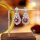 Ruif Jewelry Classic Design S925 Silver 5.57ct Natural Garnet Earrings Gemstone Jewelry Ruif Jewelry Classic Design S925 Silver 5.57ct Natural Garnet Earrings Gemstone Jewelry