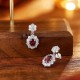 Ruif Jewelry Classic Design S925 Silver 2.07ct Natural Garnet Earrings Gemstone Jewelry