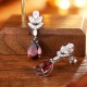 Ruif Jewelry Classic Design S925 Silver 18.22ct Natural Garnet Earrings Gemstone Jewelry