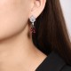 Ruif Jewelry Classic Design S925 Silver 18.22ct Natural Garnet Earrings Gemstone Jewelry